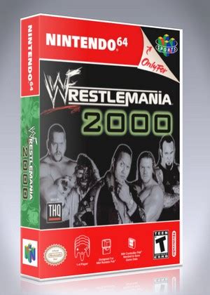 WWF Wrestlemania 2000 | Retro Game Cases