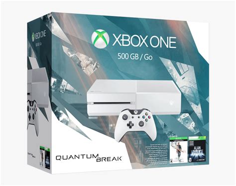 White Xbox One Bundle Quantum Break, HD Png Download - kindpng