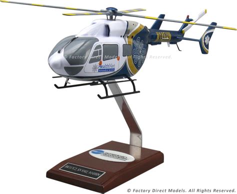 Eurocopter EC145 Wooden Helicopter Model | Factory Direct Models