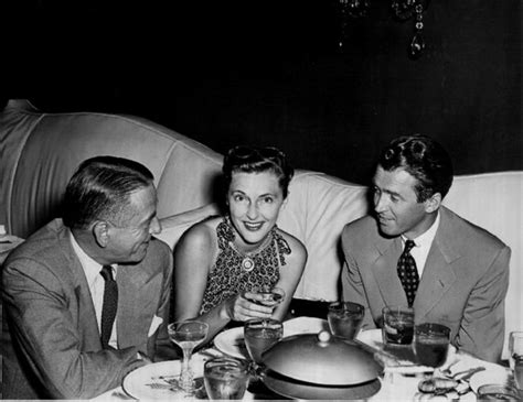 Jimmy Stewart with Leland Hayward and Mrs. Howard Hawks, late 1940s ...