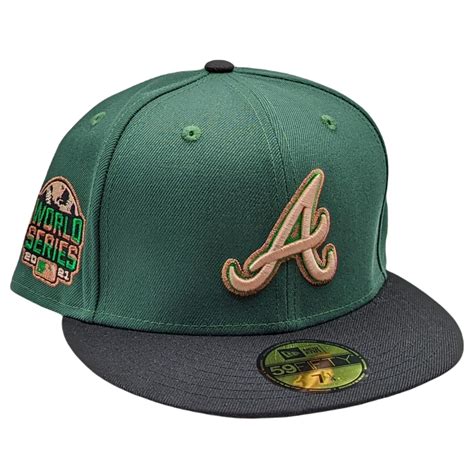 New Era 59Fifty Atlanta Braves 2021 World Series Patch Fitted Hat ...