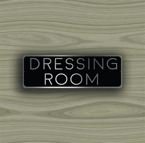 Dressing Room Sign - Classic Metal Signs