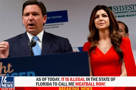 PHOTO It Is Now Illegal To Call Ron DeSantis Meatball Ron Meme