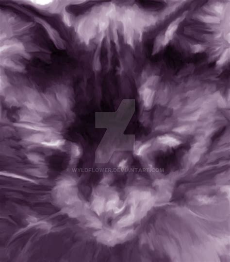 Purple Cat by wyldflower on DeviantArt