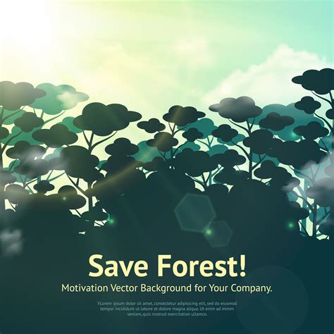 Save Forest Illustration 462112 Vector Art at Vecteezy