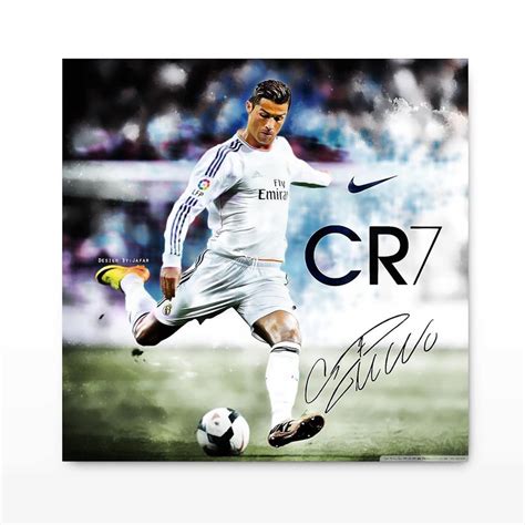 Cristiano Ronaldo CR7 music album cover celebrity art canvas | Etsy