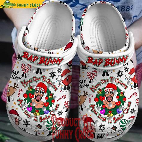 Bad Bunny Christmas Crocs Clogs Shoes - Discover Comfort And Style Clog ...