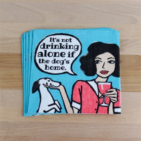 Funny Cocktail Napkins Funny Beverage Napkins It's Not | Etsy