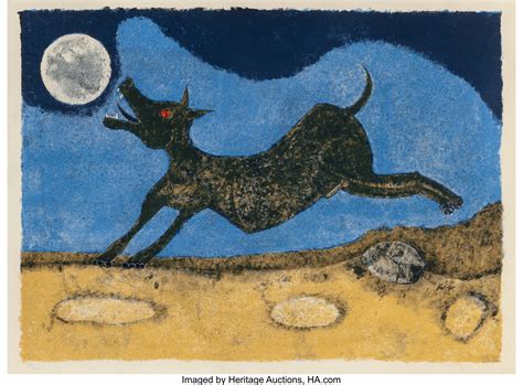 Rufino Tamayo (Mexican, 1899-1991). Perro ladrándole a la luna, | Lot #65356 | Heritage Auctions