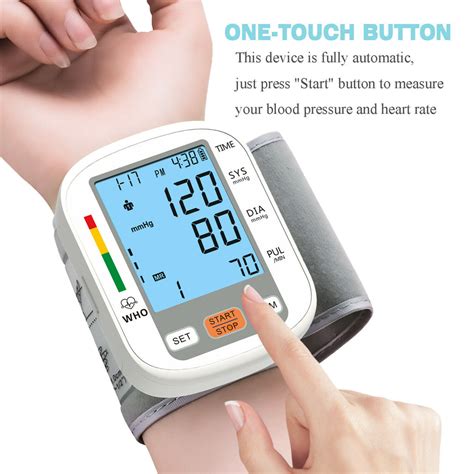 Automatic Wrist Blood Pressure Monitor Heart Rate BP Meter Tester with Memory - [www ...