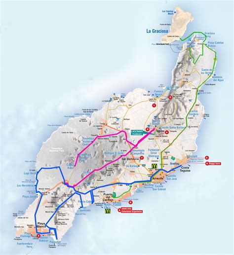 Best driving routes in Lanzarote - Lanzarote Tourist Guide