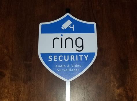 1 Ring Home Security yard sign with 2 decals/stickers | Etsy