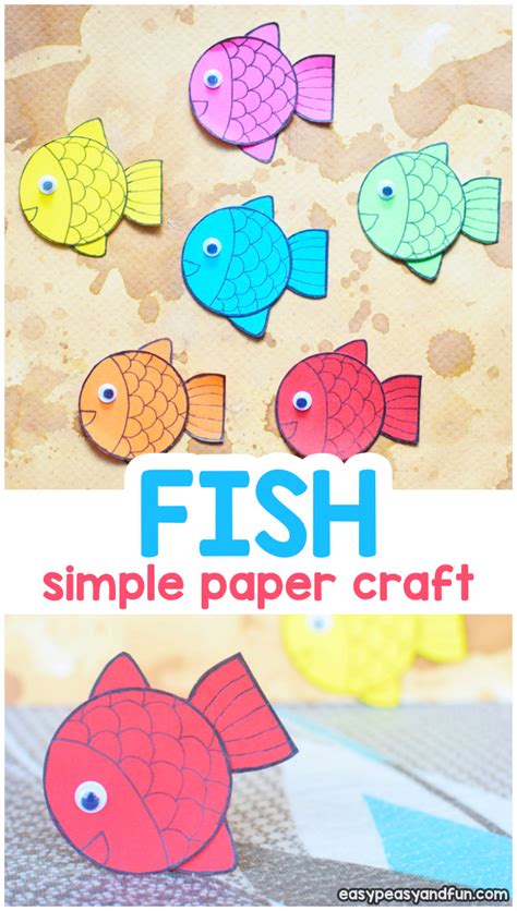 Simple Paper Fish Craft - Easy Peasy and Fun