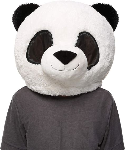 Amazon.com: Plush Halloween Panda Head Mask Mascot Costume