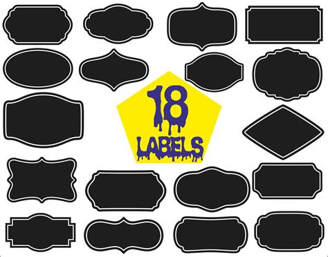 LABEL SHAPES SVG Label Svg Label Shapes Labels Svg Shapes - Etsy UK