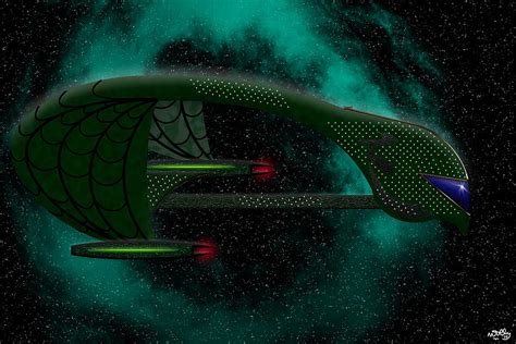 Romulan Bird Of Prey Digital Art by Mark Tully