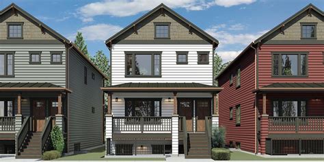 Triplex House Plan For Narrow Lot (Stacked Units) in 2023 | Duplex ...