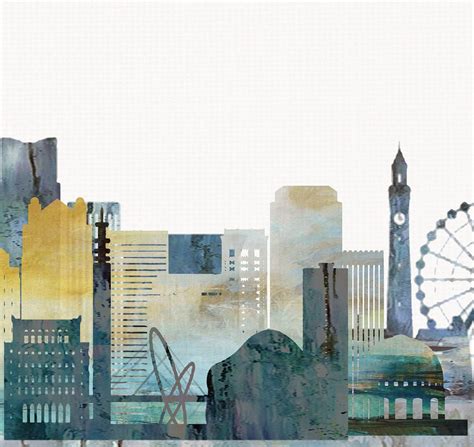 Birmingham Print Skyline Art Print Poster Modern Wall Art - Etsy