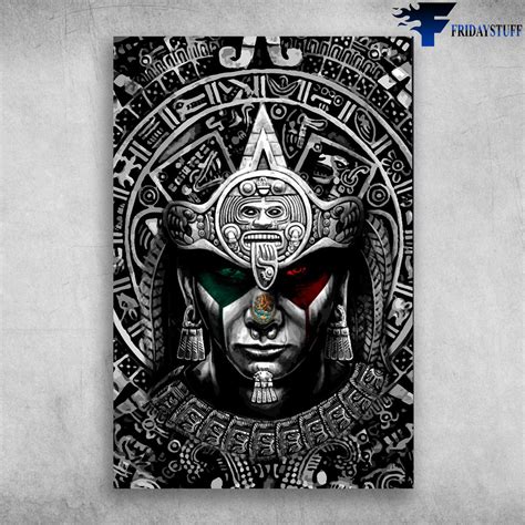 Aztec Art - Maya Aztec Calendar graphic - FridayStuff