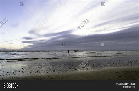 Sunset On Crosby Beach Image & Photo (Free Trial) | Bigstock