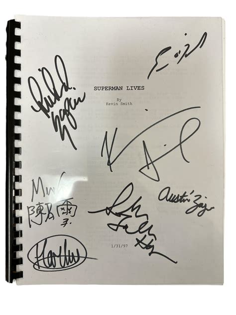 Superman Lives Script Reading Signed Script (B) – Smodcastle Cinemas