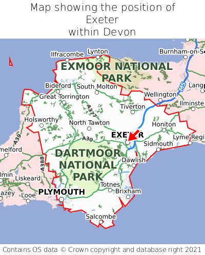 Where is Exeter? Exeter on a map