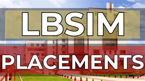 LBSIM Placements | placement process | highlights | top recruiters #lalbhadurshastri #placements ...