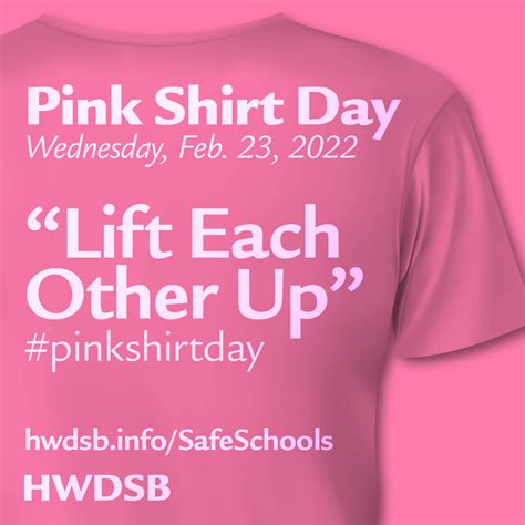 Pink Shirt Day is Wednesday, Feb. 23, 2022 | Hamilton-Wentworth District School Board