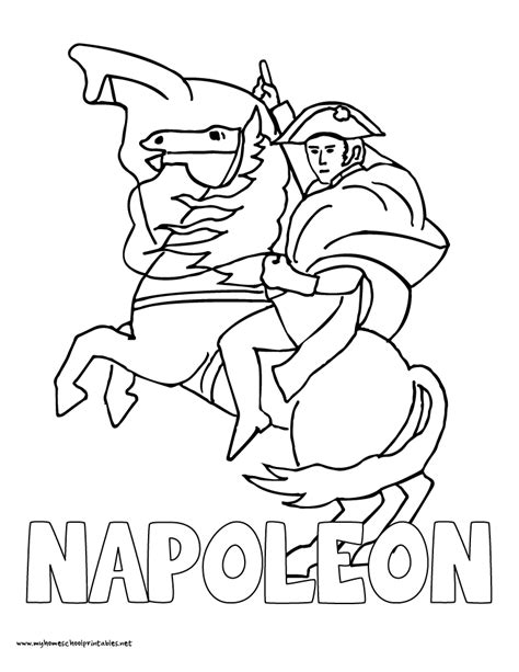 World History Coloring Pages Printables Napoleon Bonaparte Ap World ...