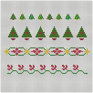 Free Christmas Tree Cross Stitch Patterns – Part Three – Embroidery and Arts Creatives