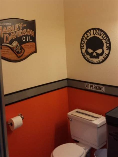 Harley Davidson bathroom | house decor | Pinterest