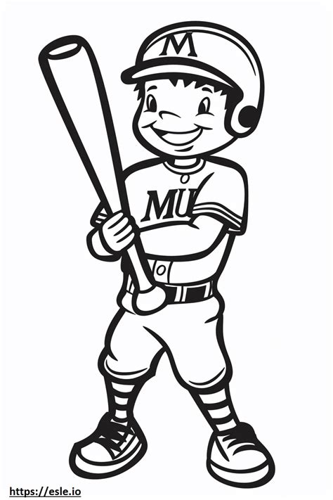 Mlb coloring page