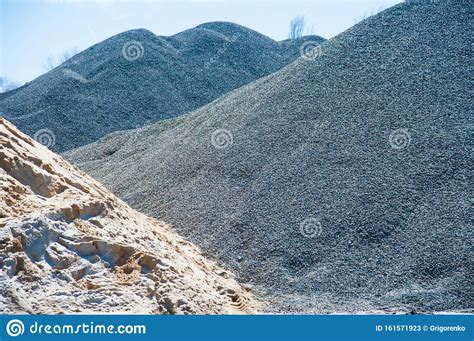 Equipment for Production of Asphalt, Cement and Concrete Stock Image ...