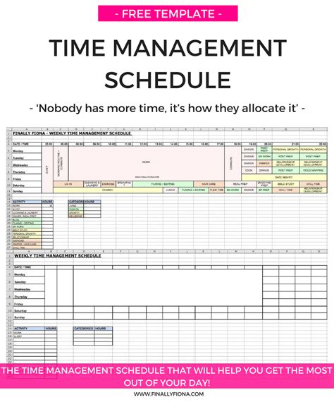 My Time Management Schedule & How I Get The Most Out Of Each Day [+ FREE WORKSHEET]