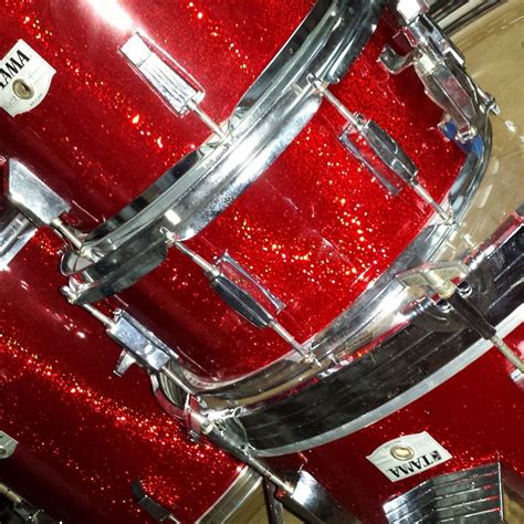 Deep Red Glitter Drum Wrap - Walopus Drum Wrap