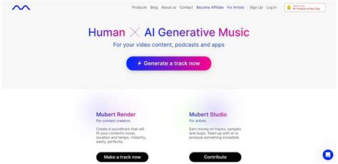 Mubert AI Music Generator - Create AI Music from Text Prompts