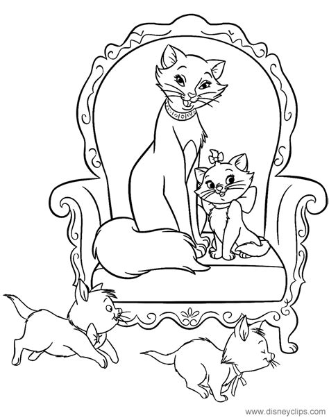 Aristocats Kittens Coloring Pages Coloring Pages