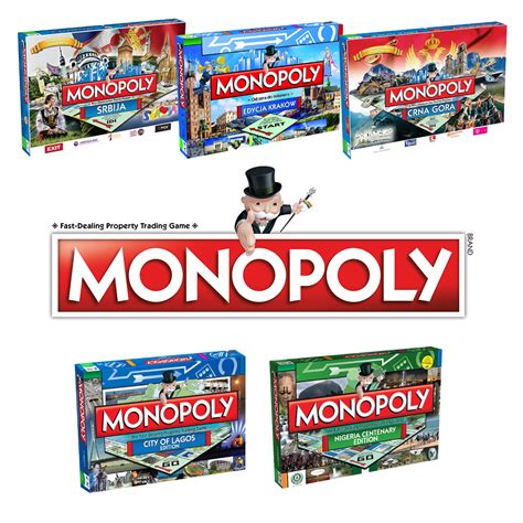 Brand new Monopoly board game – International editions inc. Serbia and ...