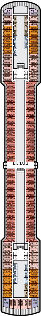 Westerdam Deck plan & cabin plan