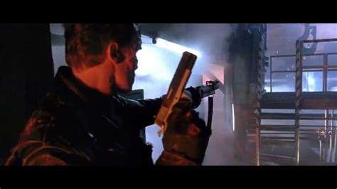 Terminator 2 judgment day... Terminator vs T-1000 fight scene - YouTube