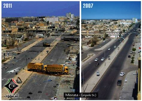 Libya Before and After Image Shows What a NATO/UN Humanitarian Mission Looks Like - Activist Post