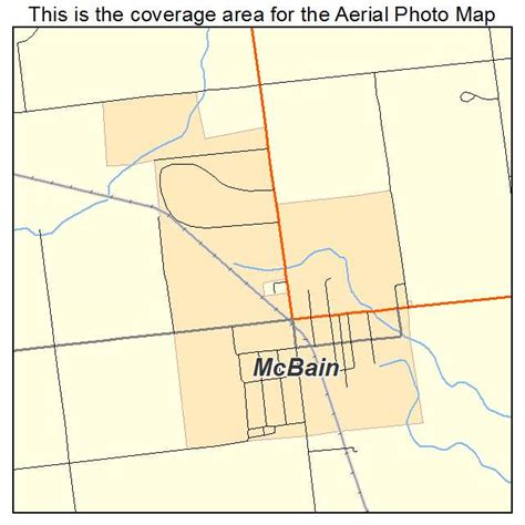 Aerial Photography Map of McBain, MI Michigan