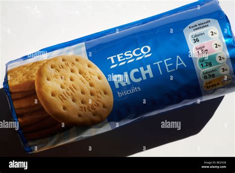 Packet of unopened Tesco Rich Tea biscuits Stock Photo: 25863723 - Alamy