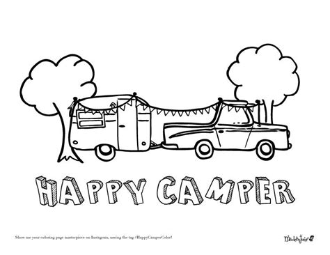 Free Download: Camper Coloring Page | Coloring pages, Camping coloring pages, Pumpkin coloring pages