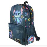 Disney Lilo & Stitch Backpack 17" with Laptop Compartment for School, Travel, and Work Black ...