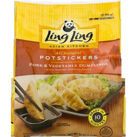 Ling Ling Potstickers Pork & Vegetable (24 oz) from Giant Food - Instacart