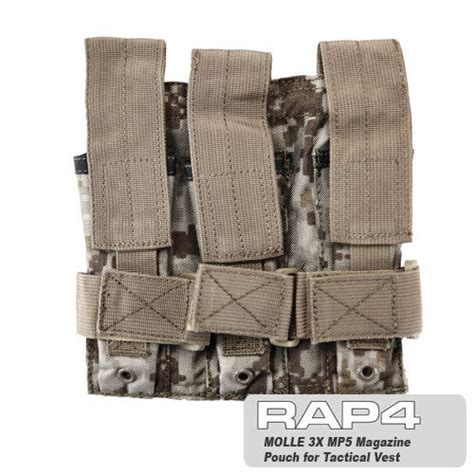 MOLLE Triple MP5 Magazine Pouch (Desert Digital) – MCS