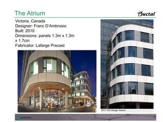 Ductal architecture presentation | UHPC | Precast concrete | PPT