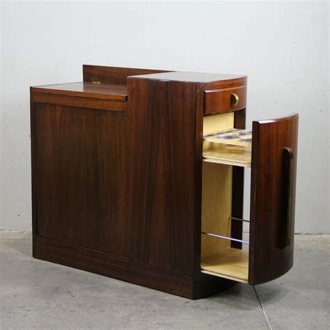 French Vintage Art Deco Bar Cabinet for sale at Pamono