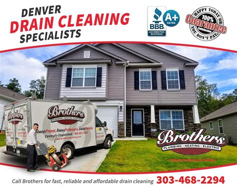 For fast, reliable, and affordable drain cleaning services in Denver, call Brothers! #denver # ...